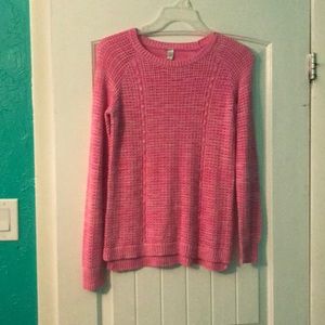 Cherokee Pink Knit Sweater